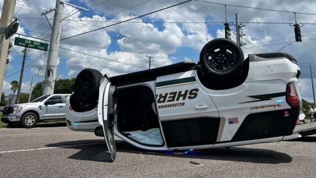 Hillsborough Deputy's Car Hit by Teens in Stolen Vehicle, Escaping Across 3 Counties HCSO (1)
